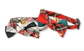 ●【メール便3個・ネコポス5個OK】【アモワークス】Cat Amo.k　ノエルチェック　カラー　S・Mサイズ　猫用（オフ・レッド）