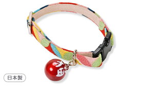 ●【ネコポス4個OK】【アモワークス】Cat Amo.k　J−ハイカラ　カラー　S・Mサイズ　猫用（レッド）日本製