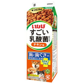 ○いなば　 すごい乳酸菌　クランキー牛乳パック　チキン味　380g　犬用