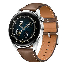 HUAWEI WATCH 3 クラシックモデル スマートウォッチ 1.43インチAMOLEDディスプレイ 血中酸素レベル測定 転倒検知 体表温度測定