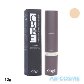 オブジェ OBGEナチュラルカバーファンデーション SPF50+/PA++++ 13g [ スティックファンデーション ] 国内発送 韓国コスメ メンズ 簡単 肌悩みカバー バレない カバー力 くずれにくい メイク初心者 時短 テクニック不要 直接塗るだけ