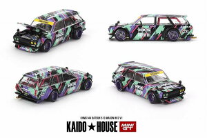 MINI GT 1/64 �_�b�g�T�� �X�g���[�g 510 ���S�� HKS V1(�E�n���h��) KHMG144