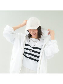 コットンナイロンキャップ(ストラップ付) abahouse mavie アバハウス マヴィ 帽子 ハット ブラウン グレー ブラック[Rakuten Fashion]