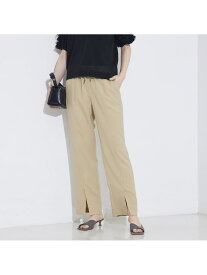 【SALE／40%OFF】バックサテンジョーゼットベンツパンツ qualite カリテ パンツ その他のパンツ ブラウン ブラック【RBA_E】【送料無料】[Rakuten Fashion]