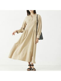 【SALE／36%OFF】【大人のいちまんワンピ】ウエストタックワンピース abahouse mavie アバハウス マヴィ ワンピース・ドレス シャツワンピース ベージュ グレー ブルー【RBA_E】【送料無料】[Rakuten Fashion]