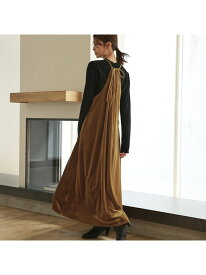 【SALE／55%OFF】【大人のいちまんワンピ】プリント&ベロアキャミワンピ abahouse mavie アバハウス マヴィ ワンピース・ドレス シャツワンピース イエロー グレー ブラック【RBA_E】【送料無料】[Rakuten Fashion]