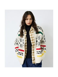 �yPENDLETON /�y���h���g�� �zWESTERLEY Cardigan/ ABAHOUSE LASTWORD �A�o�n�E�X �g�b�v�X �J�[�f�B�K�� �x�[�W�� �u���b�N �z���C�g�y���������z[Rakuten Fashion]