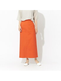 綿ストレッチタイトスカート abahouse mavie アバハウス マヴィ スカート ロング・マキシスカート オレンジ ホワイト グレー【送料無料】[Rakuten Fashion]