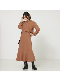 【SALE／68%OFF】カットジョーゼットマーメイドスカート abahouse mavie アバハウス マヴィ スカート その他のスカート ブラウン ブラック【RBA_E】[Rakuten Fashion]