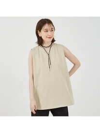バックスリットノースリ abahouse mavie アバハウス マヴィ トップス カットソー・Tシャツ ネイビー ホワイト ブラック ベージュ【送料無料】[Rakuten Fashion]