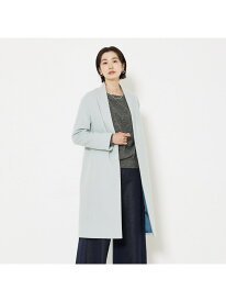 ショートビーバーコート qualite カリテ ジャケット・アウター チェスターコート グリーン グレー【送料無料】[Rakuten Fashion]