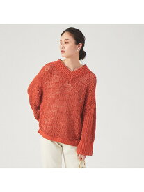 【SALE／30%OFF】スラブメッシュニット qualite カリテ トップス ニット オレンジ ベージュ【RBA_E】【送料無料】[Rakuten Fashion]