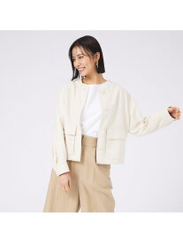 【SALE／50%OFF】コットンヘンプフォルムブルゾン qualite カリテ ジャケット・アウター ブルゾン・ジャンパー ホワイト【RBA_E】【送料無料】[Rakuten Fashion]