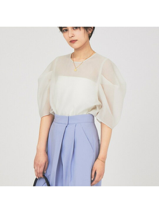 楽天市場】【SALE／30%OFF】シアータックスリーブブラウス Rouge vif 