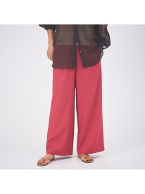 【SALE／50%OFF】【WEB限定】ナチュラルツイルイージーパンツ qualite カリテ パンツ その他のパンツ ピンク グリーン ブラック イエロー ブラウン【RBA_E】【送料無料】[Rakuten Fashion]