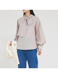【SALE／50%OFF】2WAYボウタイスキッパーシャツ abahouse mavie アバハウス マヴィ トップス シャツ・ブラウス ブルー ホワイト ブラウン ブラック【RBA_E】【送料無料】[Rakuten Fashion]