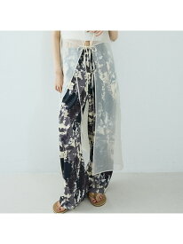 【SALE／14%OFF】【セットアップ着用可】スプラッシュプリントドロスト パンツ NOMINE ノミネ パンツ その他のパンツ ホワイト グレー パープル【RBA_E】【送料無料】[Rakuten Fashion]