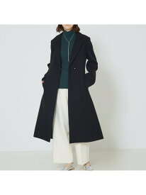 ベルト付きロングコート abahouse mavie アバハウス マヴィ ジャケット・アウター チェスターコート グレー ブルー ブラック ホワイト【送料無料】[Rakuten Fashion]