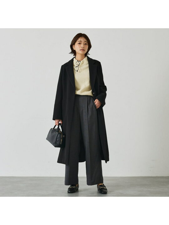 楽天市場】【SALE／5%OFF】ベルト付きロングコート abahouse mavie 