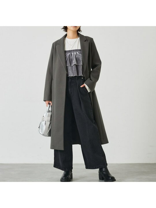 楽天市場】【SALE／5%OFF】ベルト付きロングコート abahouse mavie 