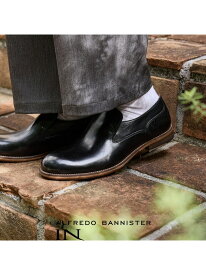 【WEB別注】プレーントゥ レザー スリッポン alfredoBANNISTER アルフレッド・バニスター シューズ・靴 スニーカー グレー ネイビー ブラック ブラウン【送料無料】[Rakuten Fashion]