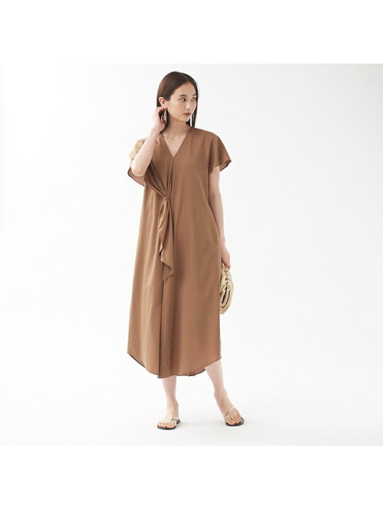 楽天市場】【SALE／30%OFF】ラッフルスリーブワンピース qualite 