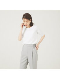 【SALE／33%OFF】5分袖プルオーバー abahouse mavie アバハウス マヴィ トップス カットソー・Tシャツ ホワイト ブラック【RBA_E】[Rakuten Fashion]
