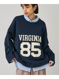 裏毛ドロストロゴプルオーバー abahouse mavie アバハウス マヴィ トップス スウェット・トレーナー ブラック ネイビー【送料無料】[Rakuten Fashion]