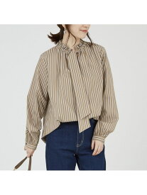 ボウタイブラウス abahouse mavie アバハウス マヴィ トップス シャツ・ブラウス グレー ホワイト ベージュ【送料無料】[Rakuten Fashion]