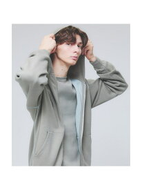 【SALE／30%OFF】【リバーシブルカラー】14Gコットン ニット ZIPパーカー ABAHOUSE LASTWORD アバハウス トップス パーカー・フーディー ブラウン グレー ネイビー【RBA_E】【送料無料】[Rakuten Fashion]