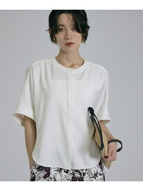 【SALE／10%OFF】【ベストセラーアイテム!新色追加】リネンライクスリットブラウス/セットアップ対応 qualite カリテ トップス シャツ・ブラウス ワインレッド ホワイト【RBA_E】【送料無料】[Rakuten Fashion]