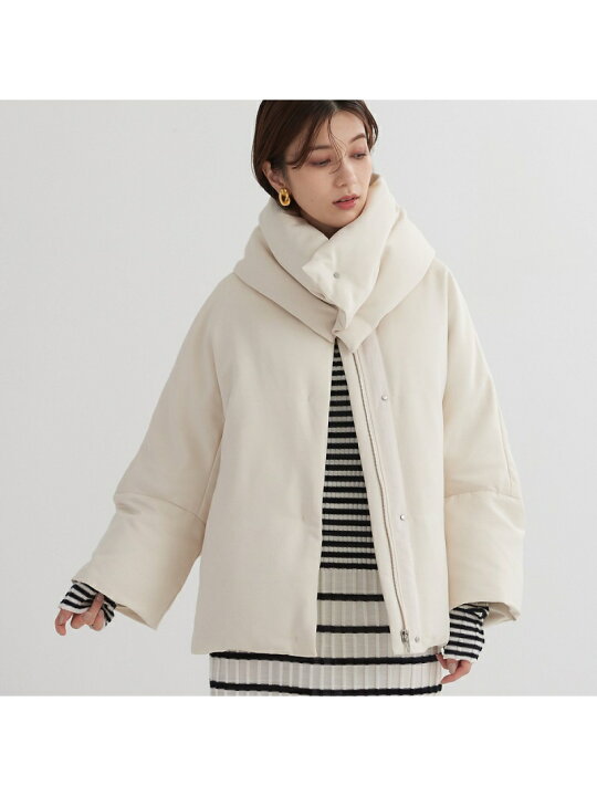 楽天市場】【SALE／20%OFF】マフラー付きグログランダウン Rouge vif 