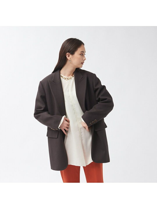 楽天市場】【SALE／50%OFF】ウールフラノジャケットコート qualite 
