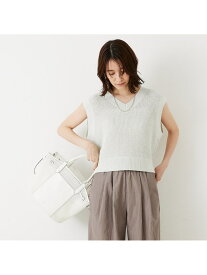 【SALE／45%OFF】片畦ノースリーブ2WAYニット abahouse mavie アバハウス マヴィ トップス ニット ブラック ホワイト レッド【RBA_E】[Rakuten Fashion]