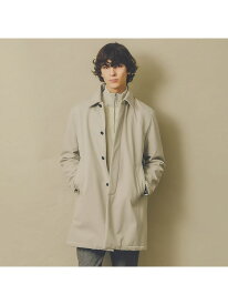 【SALE／50%OFF】【高機能アウター】フリース ボンディング ステンカラーコート ABAHOUSE LASTWORD アバハウス ジャケット・アウター ステンカラーコート グレー ブラック ネイビー【RBA_E】【送料無料】[Rakuten Fashion]