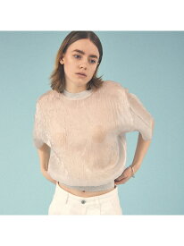 【セットアップ着用可】シャイン リンクル Tシャツ NOMINE ノミネ トップス カットソー・Tシャツ ホワイト ブルー ブラック【送料無料】[Rakuten Fashion]