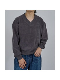 【SALE／44%OFF】【AH ABAHOUSE】ハイゲージモール クロップド Vネックニット ABAHOUSE LASTWORD アバハウス トップス ニット ブルー ワインレッド グレー ブラック【RBA_E】[Rakuten Fashion]