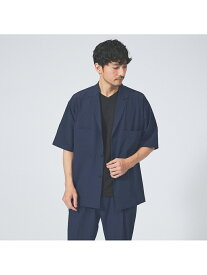 【SALE／28%OFF】【セットアップ対応/360°ストレッチ】半袖シャツ/シャツブルゾン/ジャケット ABAHOUSE LASTWORD アバハウス トップス シャツ・ブラウス ネイビー ブラック グレー ベージュ【RBA_E】【送料無料】[Rakuten Fashion]