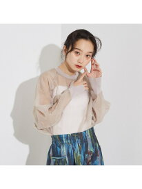 【SALE／16%OFF】【セットアップ着用可】シアー ドルマンスリーブ プルオーバー NOMINE ノミネ トップス シャツ・ブラウス ブラウン ブラック ピンク グレー【RBA_E】【送料無料】[Rakuten Fashion]