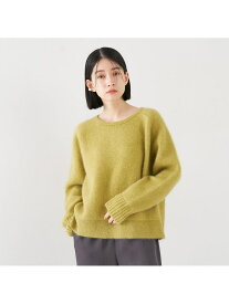 ラクーン混 フォルムニットプルオーバー collex コレックス トップス ニット イエロー ベージュ【送料無料】[Rakuten Fashion]