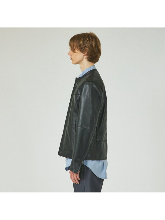楽天市場】【SALE／30%OFF】【ナロウカラー】ラムレザー ブルゾン 