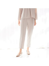 【SALE／50%OFF】カットジョーゼットイージーテーパードパンツ abahouse mavie アバハウス マヴィ パンツ その他のパンツ ホワイト グレー【RBA_E】【送料無料】[Rakuten Fashion]