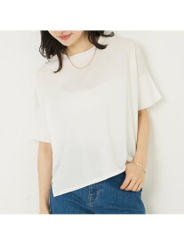 【大人の推しT!】シルケット天竺ワイドTシャツ abahouse mavie アバハウス マヴィ トップス カットソー・Tシャツ ホワイト ブラック ブルー【送料無料】[Rakuten Fashion]