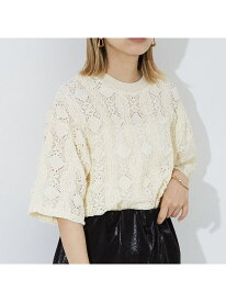 【SALE／25%OFF】レースTシャツ NOMINE ノミネ トップス カットソー・Tシャツ ホワイト ブラック グレー【RBA_E】【送料無料】[Rakuten Fashion]