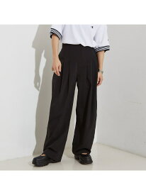 【セットアップ着用可】3タック ワイドパンツ NOMINE ノミネ パンツ その他のパンツ ホワイト ブラック【送料無料】[Rakuten Fashion]