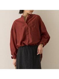 【SALE／25%OFF】ポケット付きシアーシャツ Rouge vif la cle ルージュ・ヴィフ ラクレ トップス シャツ・ブラウス グリーン ホワイト ブラウン ベージュ パープル ワインレッド【RBA_E】【送料無料】[Rakuten Fashion]