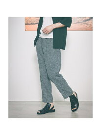 【SALE／40%OFF】【セットアップ対応】サマーツイード イージースラックス ABAHOUSE LASTWORD アバハウス パンツ スラックス・ドレスパンツ ホワイト グレー【RBA_E】【送料無料】[Rakuten Fashion]