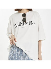【SALE／16%OFF】5分袖オーバーロゴT abahouse mavie アバハウス マヴィ トップス カットソー・Tシャツ ベージュ ホワイト グレー ブラック【RBA_E】[Rakuten Fashion]