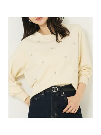 【SALE／30%OFF】ビジューニット abahouse mavie アバハウス マヴィ トップス ニット ホワイト グレー【RBA_E】【送料無料】[Rakuten Fashion]