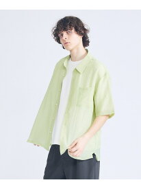 【SALE／30%OFF】スーパーシアー ラメドビー 半袖シャツ / オーバーサイズ ABAHOUSE LASTWORD アバハウス トップス シャツ・ブラウス ネイビー ブラック グリーン ホワイト【RBA_E】【送料無料】[Rakuten Fashion]